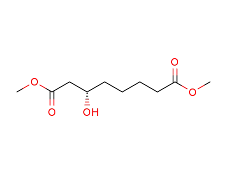 Molecular Structure of 142886-33-7 (Octanedioic acid, 3-hydroxy-, dimethyl ester, (3S)-)
