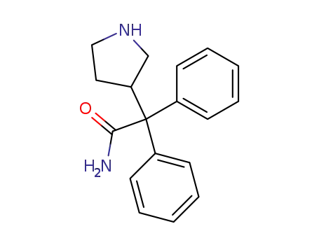 3-(R,S)-(1-carbamoyl-1,1-diphenyl-methyl)pyrrolidine