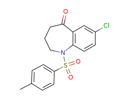 7-Chloro-1-(4-mechirubenzensuruhoniru)-2,3,4,5-tetrahydro-1H-benzo [b] azepine 5-one