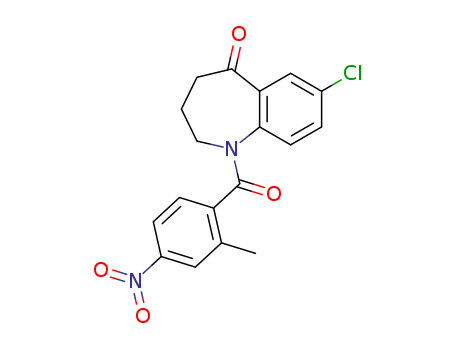 7-CHLORO-1,2,3,4-TETRAHYDRO-1-(2-METHYL-4-NITROBENZOYL)-5H-1-BENZAZEPIN-5-ONE