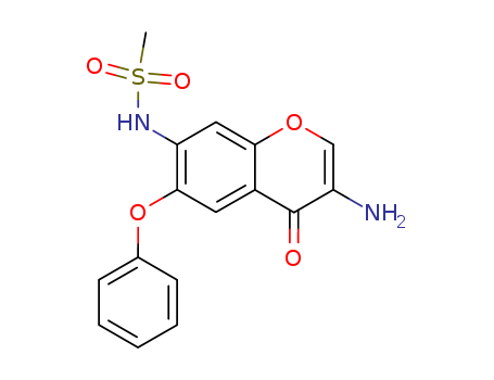 N-(3-amino-4-oxo-6-phenoxy-4H-1-benzopyran-7-yl)methanesulfonamide
