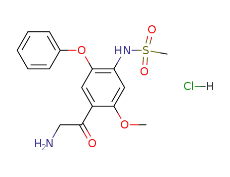 α-amino-2-methoxy-4-methanesulfonamido-5-phenoxyacetophenone hydrochloride