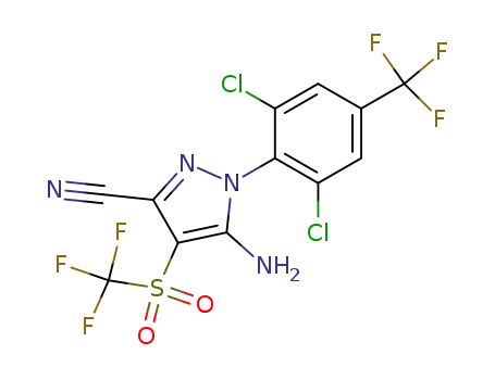 Molecular Structure of 120068-36-2 (FIPRONIL-SULFONE)