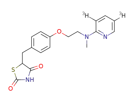 5-[[4-[2-(methyl-2-[3',5'-3H]pyridylamino)ethoxy]phenyl]methyl]-thiazolidine-2,4-dione