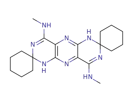 4,9-bis(methylamino)bisspiro[1,2,6,7-tetrahydropyrimido[4,5-g]pteridine[2,1':7,1'']biscyclohexane]