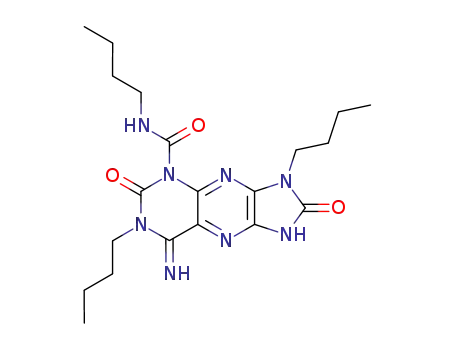 3,7-dibutyl-8-imino-2,6-dioxo-1,2,3,6,7,8-hexahydro-1,3,4,5,7,9-hexaaza-cyclopenta[b]naphthalene-5-carboxylic acid butylamide