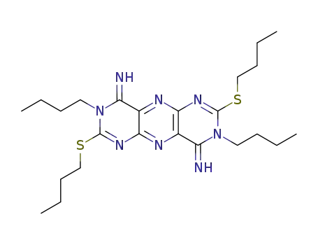3,8-di-n-butyl-2,7-di-n-butylthio-4,9-diimino-3,4,8,9-tetrahydropyrimido[4,5-g]pteridine