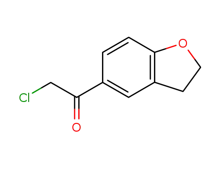 Molecular Structure of 64089-34-5 (5-Chloroacetyl-2,3-dihydrobenzofuran)