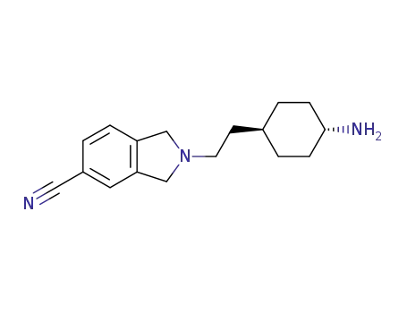 2-[2-(4-amino-cyclohexyl)-ethyl]-2,3-dihydro-1H-isoindole-5-carbonitrile