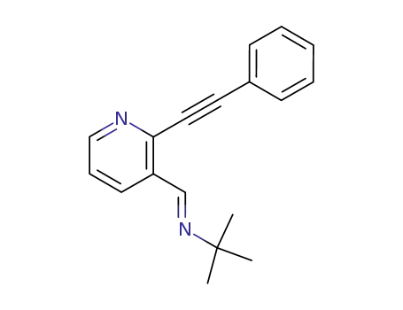 N-[(2-phenylethynyl)pyridin-3-ylmethylene]-tert-butylamine