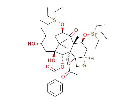 7,10-di(triethylsilyl)-5(20)-deoxy-5(20)-sulfanyl-10-deacetylbaccatin III