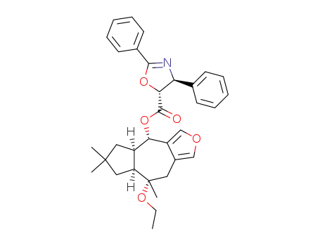 (4S,5R)-2,4-Diphenyl-4,5-dihydro-oxazole-5-carboxylic acid (4S,4aR,7aS,8S)-8-ethoxy-6,6,8-trimethyl-4,4a,5,6,7,7a,8,9-octahydro-2-oxa-cyclopenta[f]azulen-4-yl ester