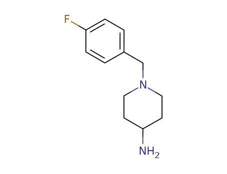 Molecular Structure of 92539-14-5 (1-(4-fluorobenzyl)piperidin-4-amine(SALTDATA: 1.98HCl 0.75H2O))