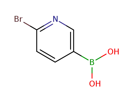 Molecular Structure of 223463-14-7 (2-Bromopyridine-5-boronic acid)