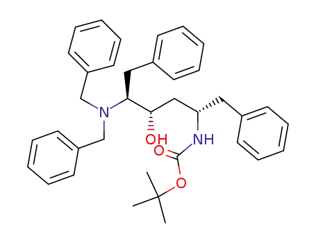 Carbamic acid, [(1S,3S,4S)-4-[bis(phenylmethyl)amino]-3-hydroxy-5-phenyl-1-(phenylm ethyl)pentyl]-, 1,1-dimethylethyl ester