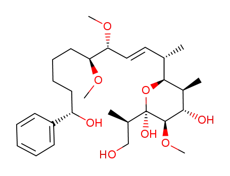 (2R,3R,4S,5S,6S)-6-((E)-(1S,4R,5S,10S)-10-Hydroxy-4,5-dimethoxy-1-methyl-10-phenyl-dec-2-enyl)-2-((R)-2-hydroxy-1-methyl-ethyl)-3-methoxy-5-methyl-tetrahydro-pyran-2,4-diol