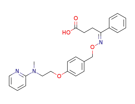 (E)-4-{4-[2-(methyl-2-pyridylamino)ethoxy]benzyloxyimino}-4-phenylbutyric acid