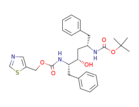 (2S,3S,5S)-5-(tert-Butoxycarbonylamino)-2-(N-5-thiazolylmethoxycarbonyl)amino-1,6-diphenyl-3-hydroxyhexane(162849-95-8)