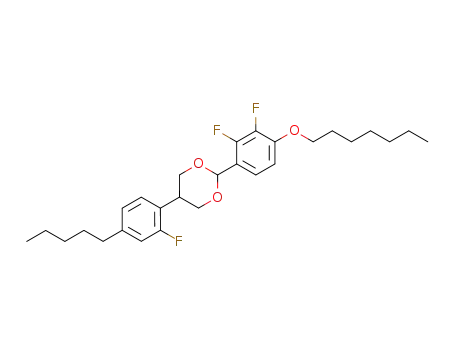 2-(2,3-difluoro-4-heptyloxy-phenyl)-5-(2-fluoro-4-pentyl-phenyl)-[1,3]dioxane