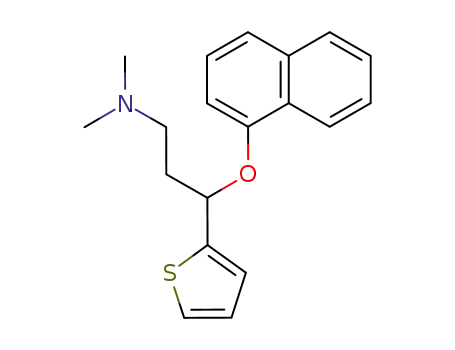 N,N-dimethylamino-3-(1-naphthanyloxy)-3-(2-thienyl)-1-propanamine