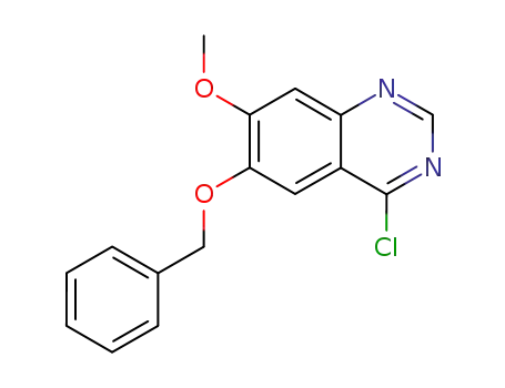 Molecular Structure of 286371-65-1 (4-Chloro-7-methoxy-6-benzyloxyquinazoline)