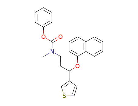 methyl-[3-(naphthalen-1-yloxy)-3-thiophen-3-yl-propyl]-carbamic acid phenyl ester