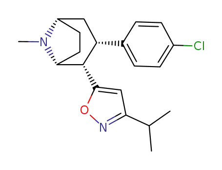 3β-(4-chlorophenyl)-2β-(3-isopropylisoxazol-5-yl)tropane