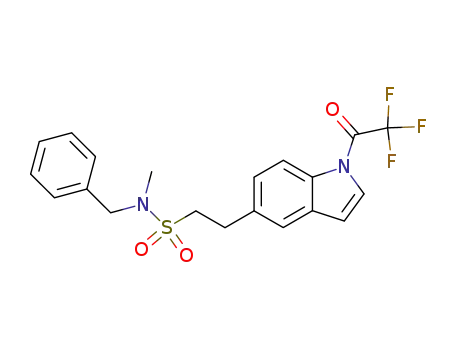 2-[1-(2,2,2-trifluoroacetyl)-1H-indol-5-yl]ethanesulfonic acid benzylmethylamide