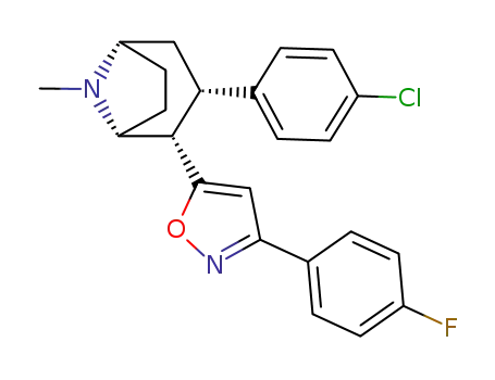 3β-(4-chlorophenyl)-2β-[3-(4'-fluorophenyl)isoxazol-5-yl]tropane