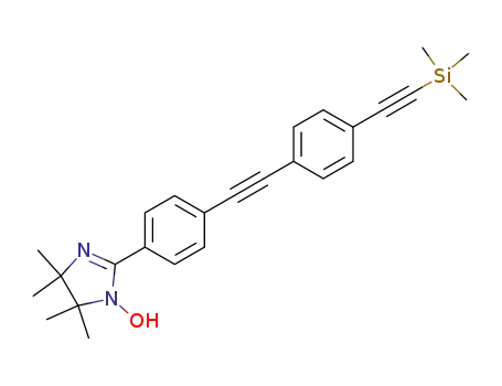 4,4,5,5-tetramethyl-2-[4-(4-trimethylsilanylethynyl-phenylethynyl)-phenyl]-4,5-dihydro-imidazol-1-ol