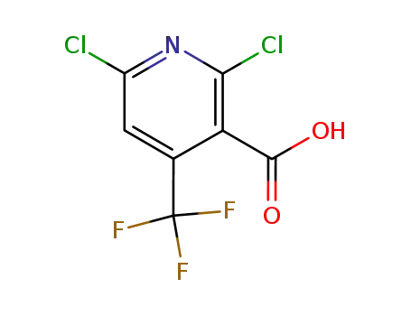 Molecular Structure of 503437-19-2 (2,6-DICHLORO-4-TRIFLUOROMETHYL-NICOTINIC ACID)