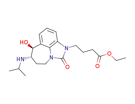 4-((6S,7S)-6-Hydroxy-7-isopropylamino-1-oxo-6,7,8,9-tetrahydro-2,9a-diaza-benzo[cd]azulen-2-yl)-butyric acid ethyl ester