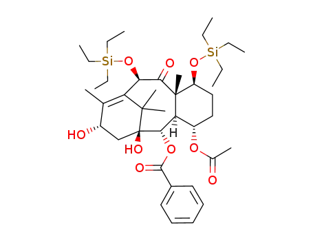 Benzoic acid (1S,2S,3S,4S,7S,8S,10R,13S)-4-acetoxy-1,13-dihydroxy-8,12,15,15-tetramethyl-9-oxo-7,10-bis-triethylsilanyloxy-tricyclo[9.3.1.03,8]pentadec-11-en-2-yl ester