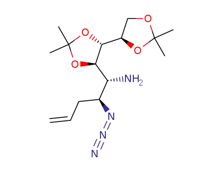 (1R,2S)-2-Azido-1-((4S,5R,4'R)-2,2,2',2'-tetramethyl-[4,4']bi[[1,3]dioxolanyl]-5-yl)-pent-4-enylamine