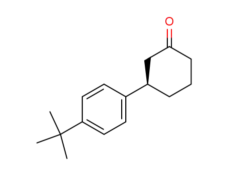 Molecular Structure of 846606-25-5 (Cyclohexanone, 3-[4-(1,1-dimethylethyl)phenyl]-, (3R)-)
