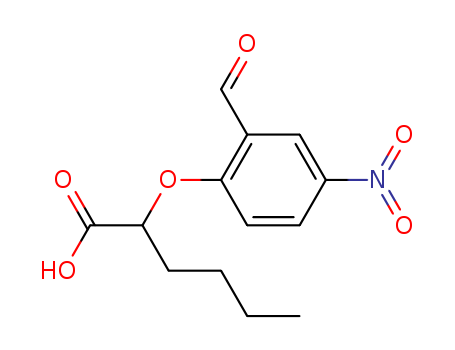 2-(2-forMyl-4-nitrophenoxy)hexanoic acid