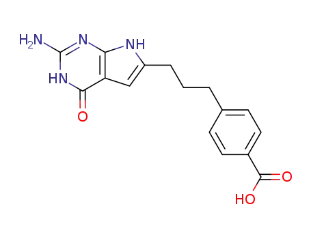 4-[3-(2-amino-3,4-dihydro-4-oxo-7H-pyrrolo[2,3-d]pyrimidin-6-yl)propyl]benzoic acid