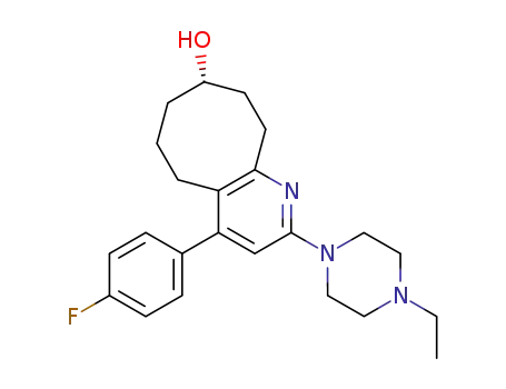 2-(4-ethyl-piperazin-1-yl)-4-(4-fluoro-phenyl)-5,6,7,8,9,10-hexahydro-cycloocta[b]pyridin-8-ol