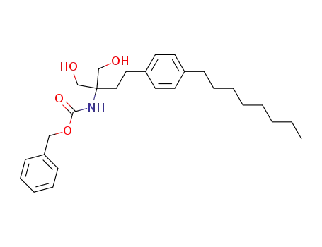 Molecular Structure of 402616-41-5 ([1,1-Bis(hydroxymethyl)-3-(4-octylphenyl)propyl]carbamic acid Phenylmethyl Ester)