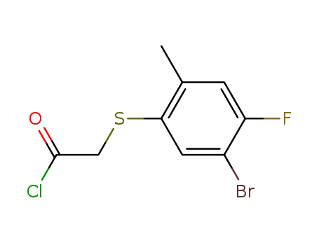 (5-bromo-4-fluoro-2-methyl-phenylsulfanyl)-acetyl chloride