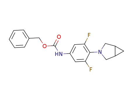 Molecular Structure of 681425-48-9 (Carbamic acid, [4-(3-azabicyclo[3.1.0]hex-3-yl)-3,5-difluorophenyl]-,
phenylmethyl ester)