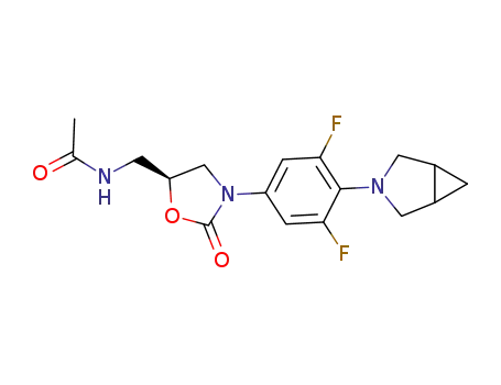 (S)-N-{3-[4-(3-azabicyclo[3.1.0]hex-3-yl)-3,5-difluorophenyl]-2-oxooxazolidin-5-ylmethyl}acetamide