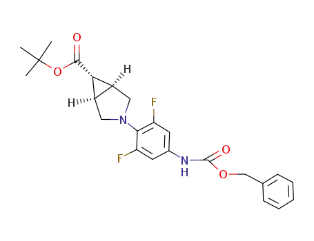 (1α,5α,6α)-3-(4-benzyloxycarbonylamino-2,6-difluorophenyl)-3-azabicyclo[3.1.0]hexane-6-carboxylic acid tert-butyl ester