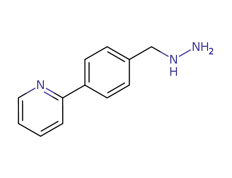 Molecular Structure of 920757-34-2 (Pyridine, 2-[4-(hydrazinylmethyl)phenyl]-)