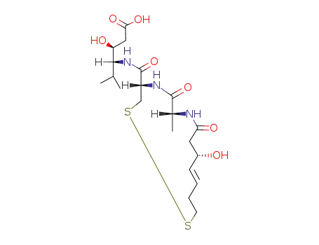 (3S,4R)-3-Hydroxy-4-[((E)-(4S,7R,11S)-11-hydroxy-7-methyl-6,9-dioxo-1,2-dithia-5,8-diaza-cyclopentadec-12-ene-4-carbonyl)-amino]-5-methyl-hexanoic acid