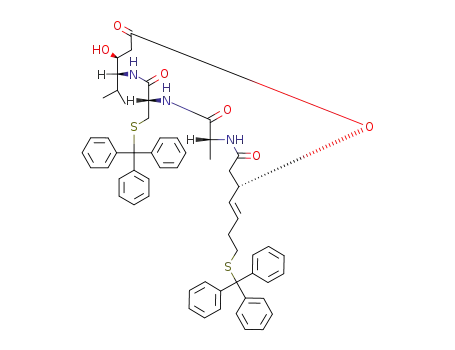 (2S,6R,9S,12R,13S)-13-Hydroxy-12-isopropyl-6-methyl-2-((E)-4-tritylsulfanyl-but-1-enyl)-9-tritylsulfanylmethyl-1-oxa-5,8,11-triaza-cyclopentadecane-4,7,10,15-tetraone