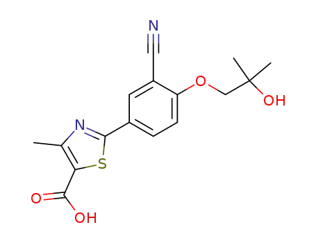 2-[3-cyano-4-(2-hydroxy-2-methylpropoxy)phenyl]-4-methylthiazole-5-carboxylic acid