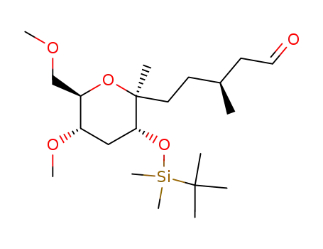 (S)-5-[(2S,3R,5S,6R)-3-(tert-Butyl-dimethyl-silanyloxy)-5-methoxy-6-methoxymethyl-2-methyl-tetrahydro-pyran-2-yl]-3-methyl-pentanal