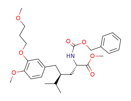 methyl (2S,4S)-2-[[(phenylmethoxy)carbonyl]amino]-4-methoxy-3-(3-methoxypropoxy)-γ-(1-methylethyl)benzenepentanoate