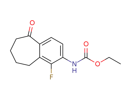 (1-fluoro-5-oxo-6,7,8,9-tetrahydro-5H-benzocyclohepten-2-yl)-carbamic acid ethyl ester
